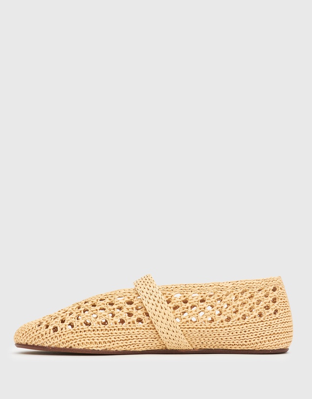 Betts - Alana Raffia Ballet Flats