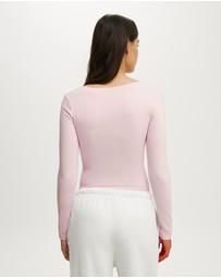 Cotton On Body Active - Ultra Soft Square Neck Long Sleeve