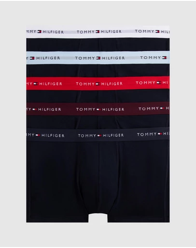 Tommy Hilfiger - 5-Pack Signature Essential Logo Waistband Trunks