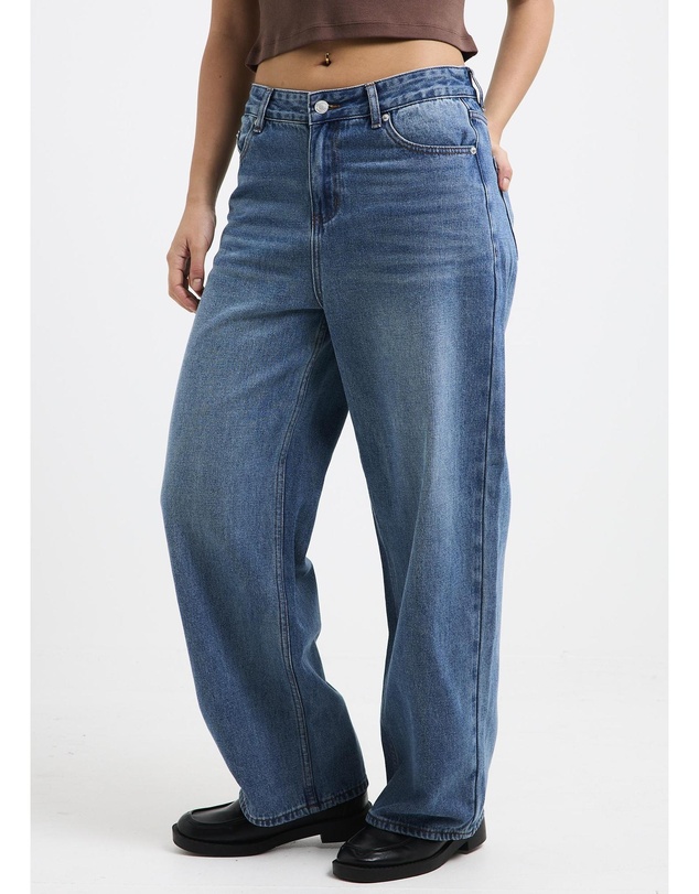 Subtitled - Alexa Mid Rise Denim Jeans Petite Relaxed