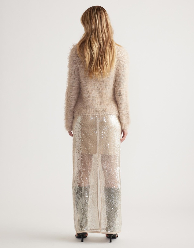Decjuba - Mai Fluffy V-Neck Knit Jumper