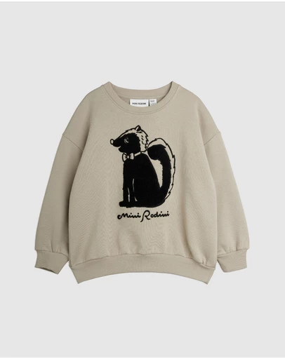 Mini Rodini - Skunk Chenille Sweatshirt