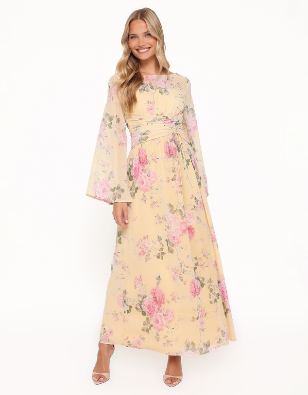 Petal & Pup - Samara Maxi Dress - Yellow Floral