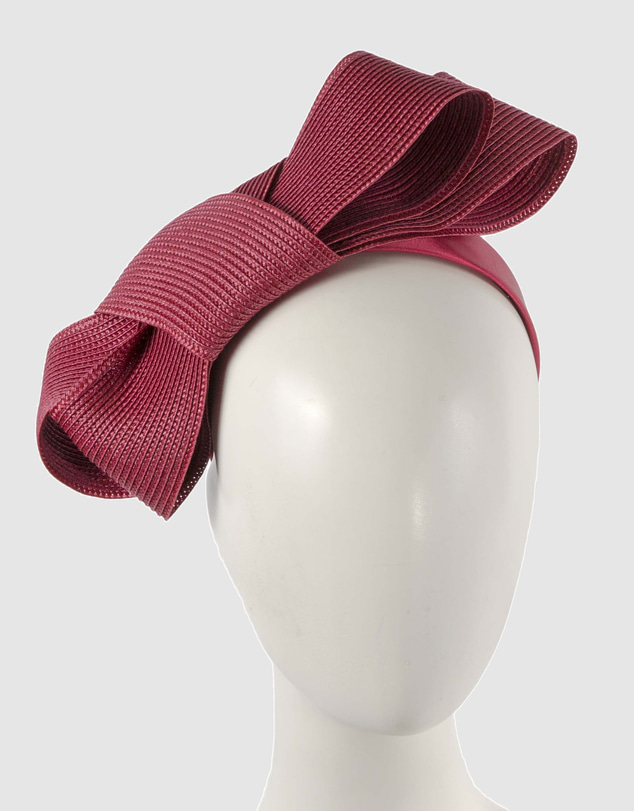 Max Alexander - Wine Bow Racing Fascinator