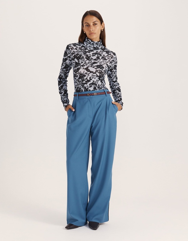 SABA - Truffle Wool Long Sleeve Top
