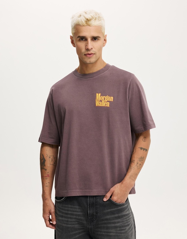 Cotton On - Cropped Fit Music T-Shirt