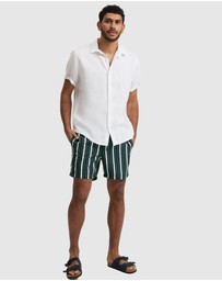 Country Road - Multi Stripe Recycled Polyester Swim Short
