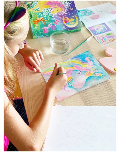 Icando - Mystical Unicorns Watercolour Art Set