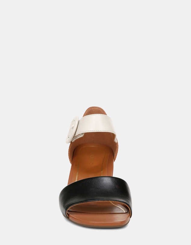 Vionic - Chardonnay Heeled Sandal - Tan/Black/Cream