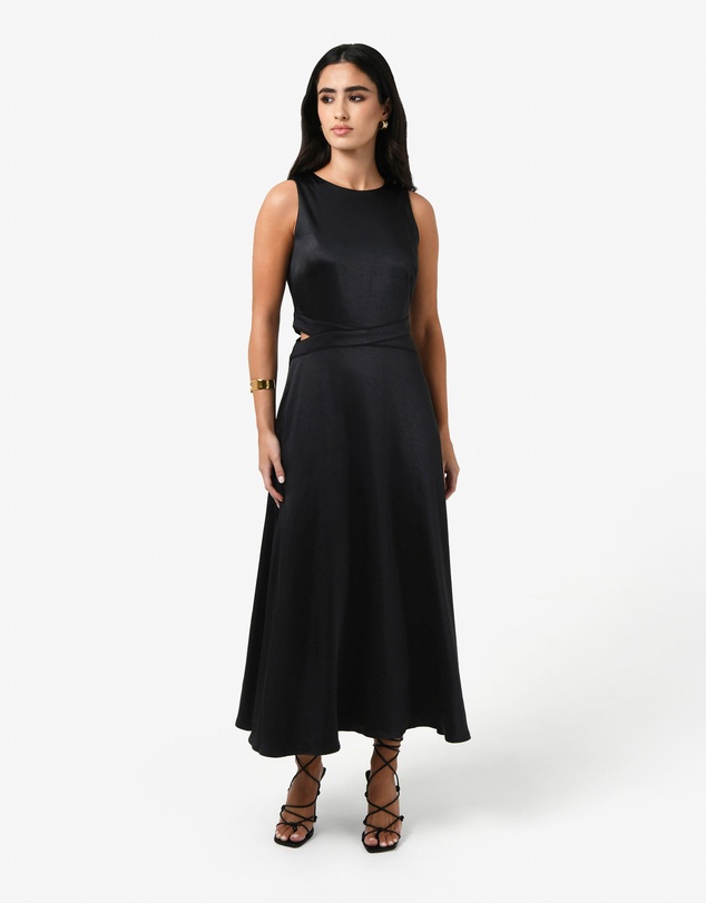 Forcast - Louisa Cut Out Satin Dress