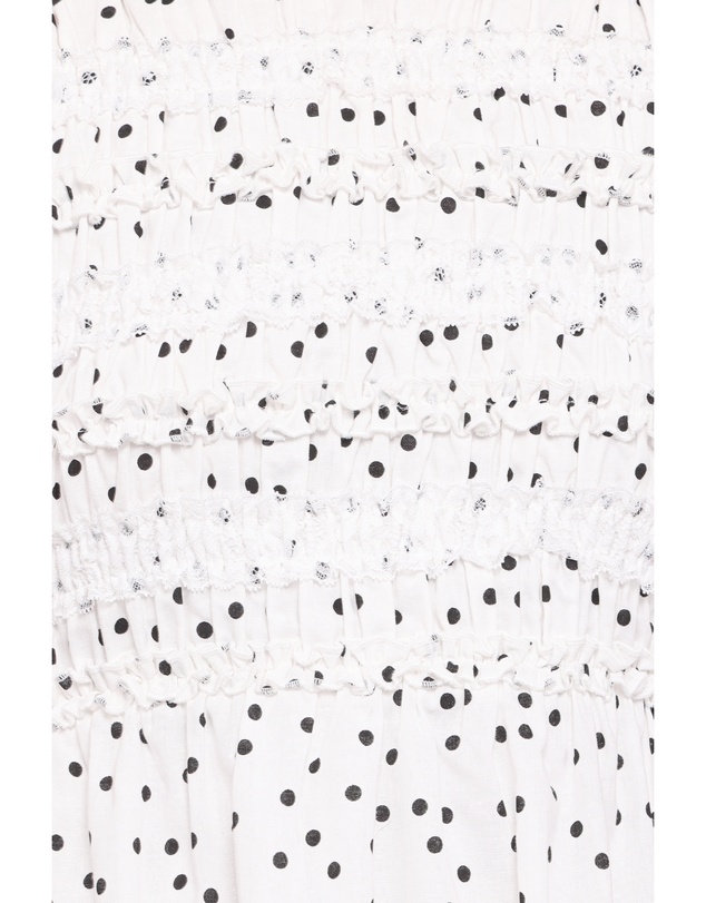 Petal & Pup - Jaclyn Mini Dress - White Polka Dot