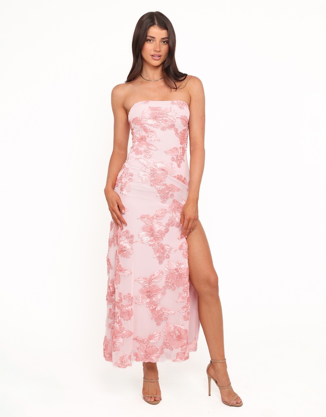 Petal & Pup - Adriel Strapless Maxi Dress - Pink