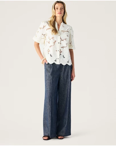 MOS The Label - Whisper Embroidery Blouse