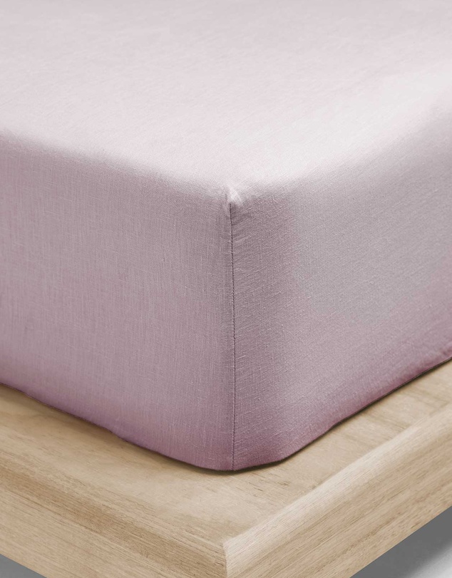 Aura Home - Emile Linen Fitted Sheet