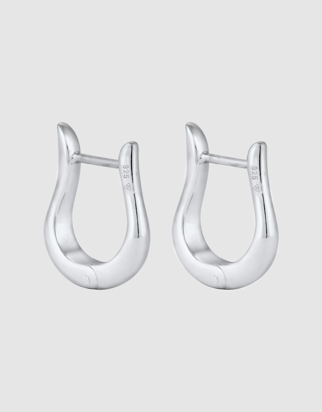 Kuzzoi - ICONIC EXCLUSIVE - Classic Hoop Earrings in 925 Sterling Silver