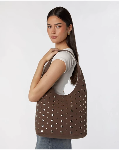 PETA AND JAIN - Yoko Studded Hobo Bag
