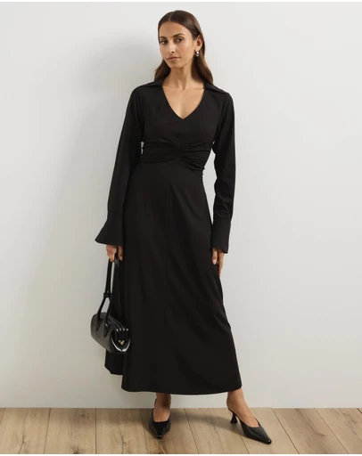Atmos&Here - Franki Ruched Waist Midi Dress