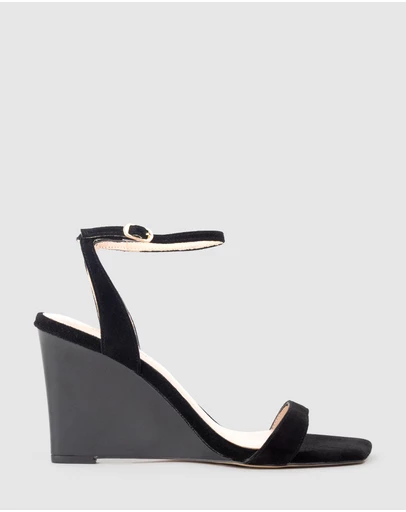 Edward Meller - SHANIA90 Single Strap Sandal on Wedge