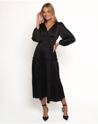 Petal & Pup - Rowen Long Sleeve Maxi Dress - Black