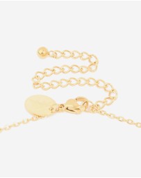 Lovisa - Waterproof Gold Plated Stainless Steel Bamboo Letter L Necklace