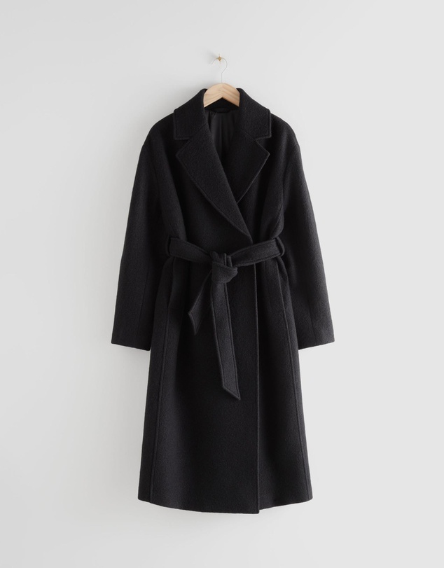 & Other Stories - Voluminous Belted Wool Coat