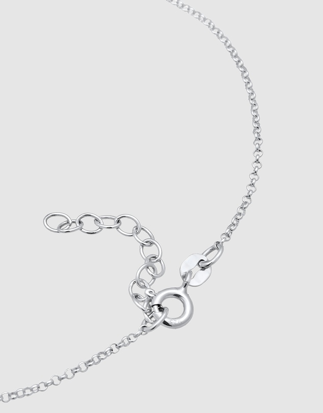 Elli Jewelry - Wave Charm Anklet in 925 Silver