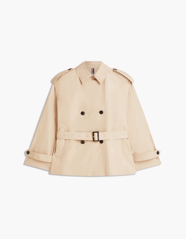 Tommy Hilfiger - Water Repellent Relaxed Short Trench Coat