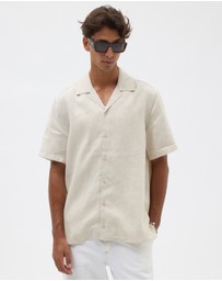 AERE - Euro Resort Linen Camp Collar Shirt