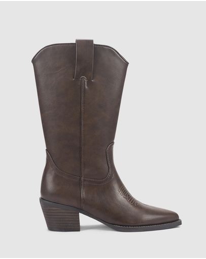 Chocolate Brown Distressed