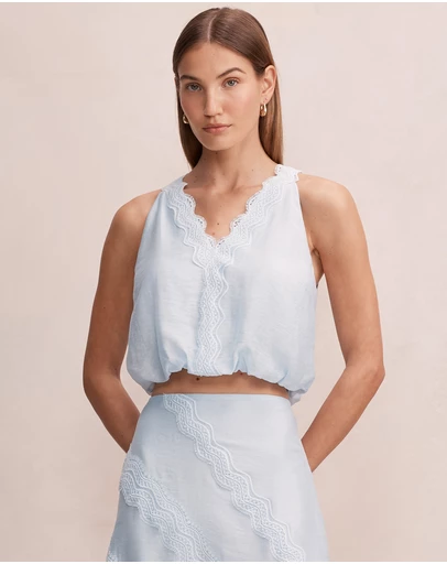 Forever New - Maeve Lace Tie Top