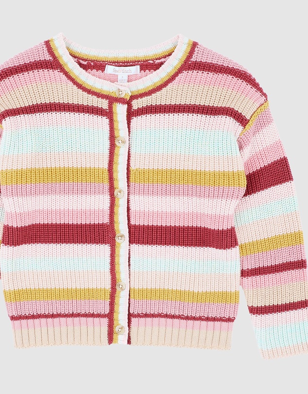 Fox & Finch - Orchard Bloom Stripe Cardigan - Babies