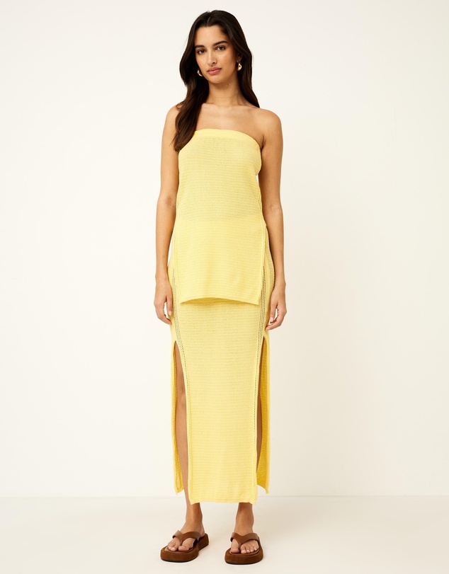Dazie - St Tropez Knit Strapless Top