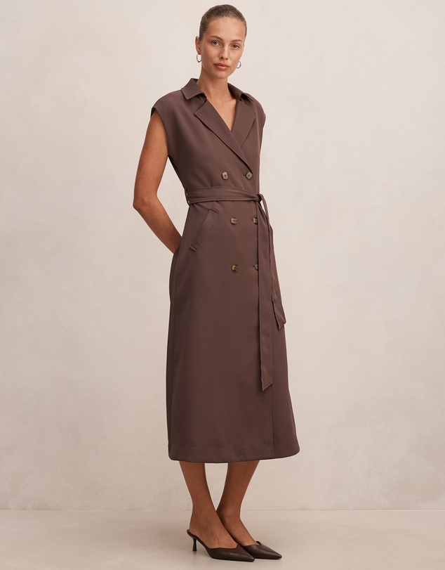 Forever New - Elsa Sleeveless Trench Midi Dress