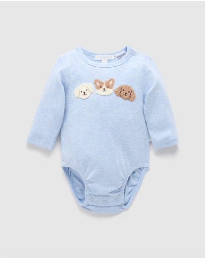 Purebaby - Applique Bodysuit-Kids-Babies