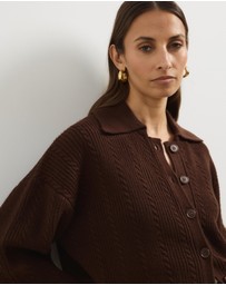Atmos&Here - Nia Textured Knit Cardigan
