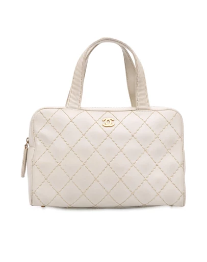 Pre-Loved by Azura Reborn - Pre-Loved CC Lambskin Wild Stitch Handbag