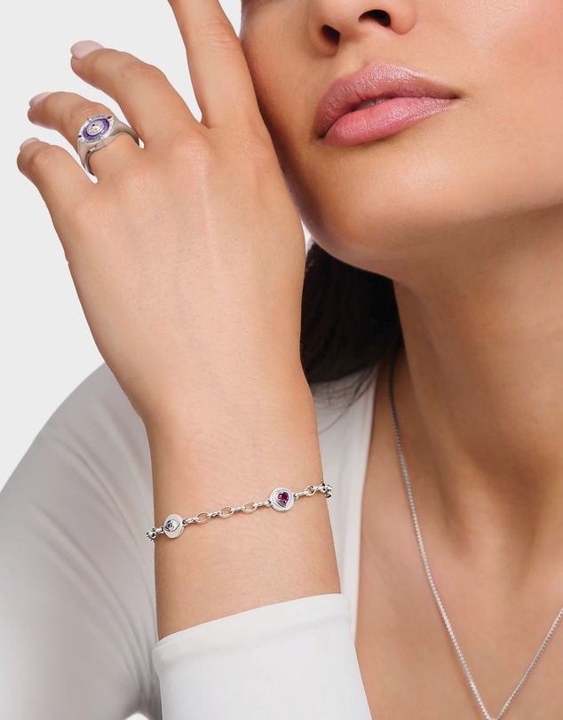 THOMAS SABO - Silver Cosmic Bracelet with Round Elements and Various Stones