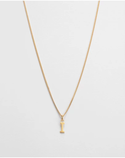 Kirstin Ash - I Outline Initial Necklace