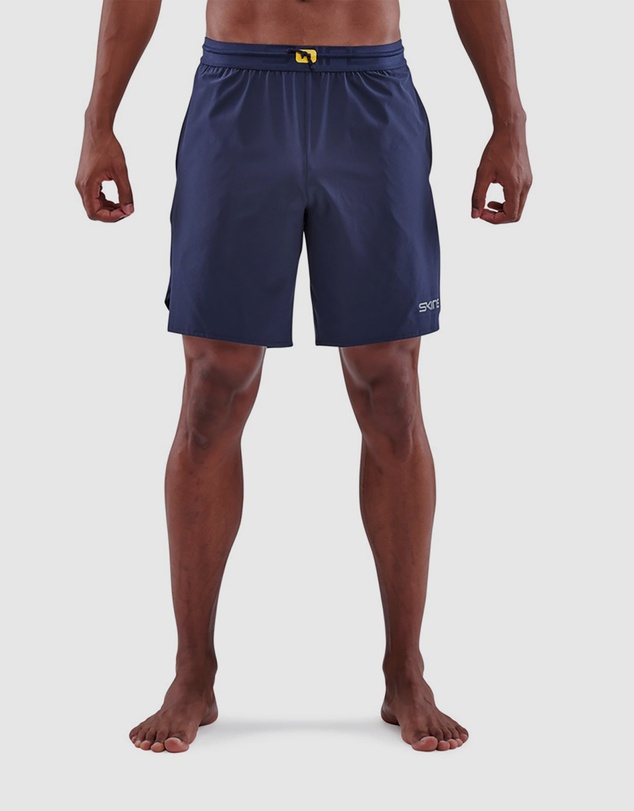 SKINS - SKINS Men's 3-Series Activewear X-Fit Shorts Navy Blue