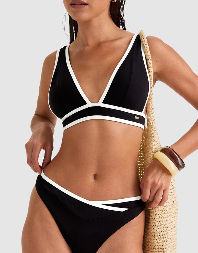 TALA - Contrast Plunge Bikini Top