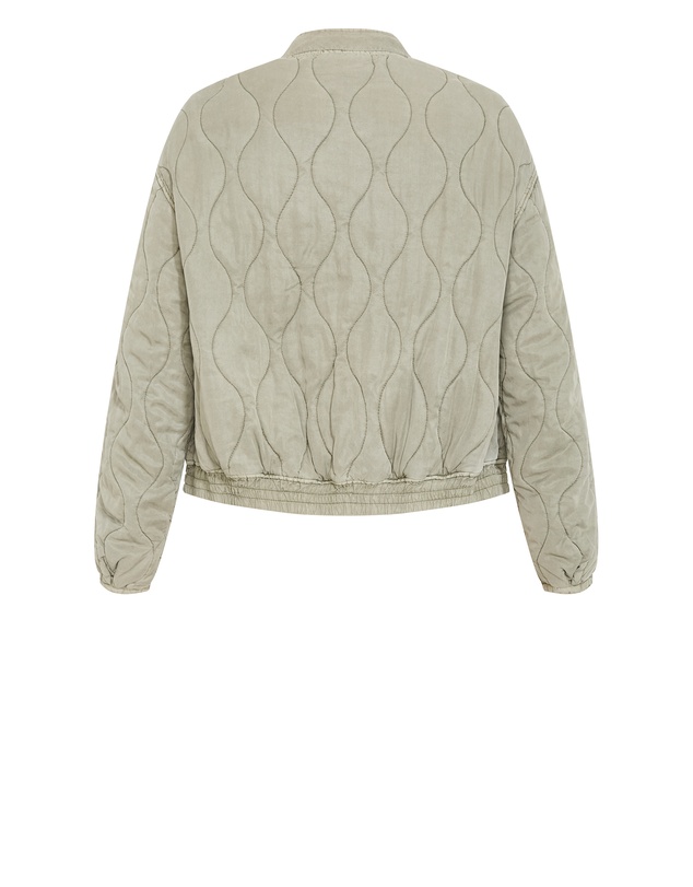 City Chic - Plus size Baylee Puffer Jacket - khaki