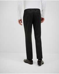 Politix - Travel Performance Jersey Check Tailored Pant