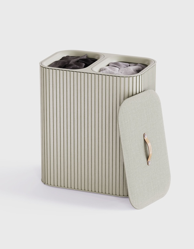 Joseph Joseph - Tota Luxe 90L Easy-Empty Bamboo Laundry Basket (Ecru)