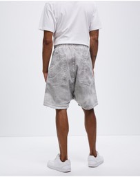Surrounded By Ghosts - The Garnet Denim Drawstring Shorts