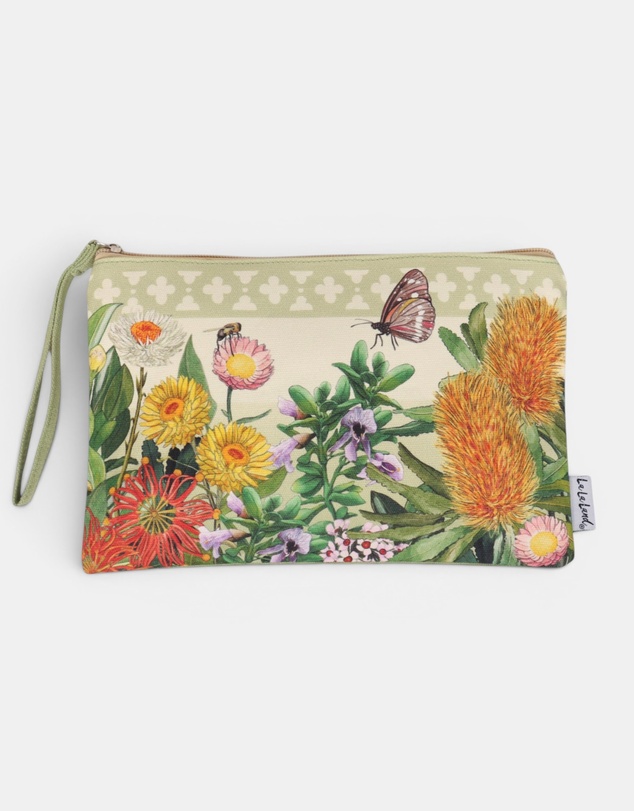 La La Land - Clutch Purse Botanical Blooms Flowers