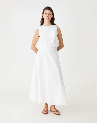 Forcast - Kenya 2 Ruched Linen Top