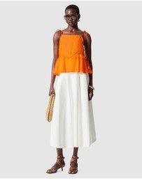 & Other Stories - Peplum-Frill Strap Top