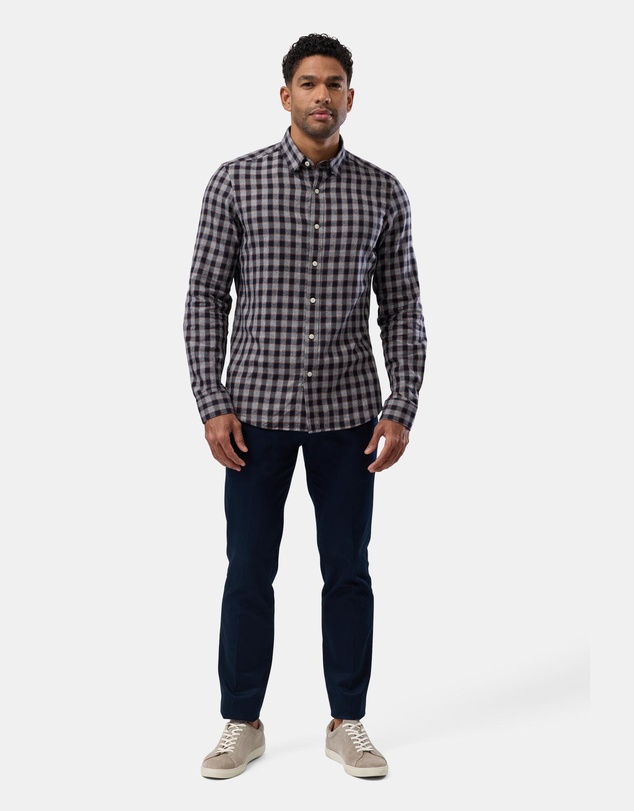 Brooksfield - Brushed Cotton/Tencel Shirt
