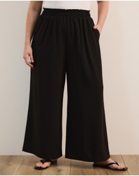Atmos&Here Curvy - Flora Wide Leg Pants