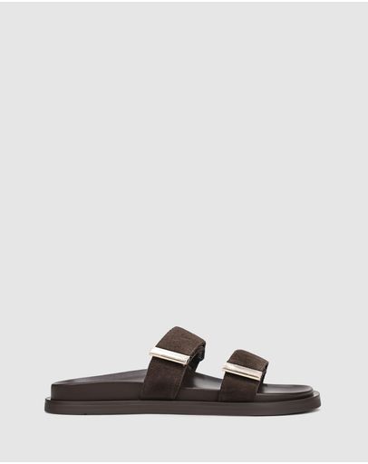 Chocolate Brown Suede